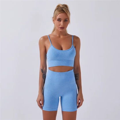 Quick-Dry Training Set — Women'S Tee + High-Waist Capri · REF BP-CMP-002